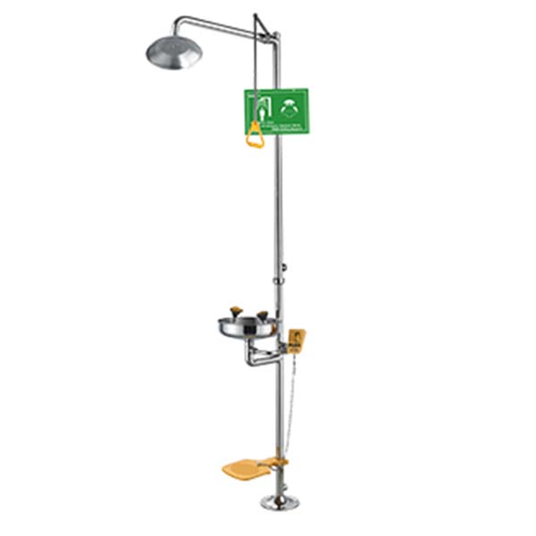 潤旺達(dá)WJH0358A-3腳踏復(fù)合式緊急沖淋洗眼器圖片