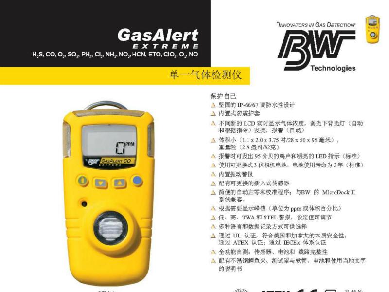 BW GAXT-P-DL便攜式單一磷化氫檢測(cè)儀圖片1
