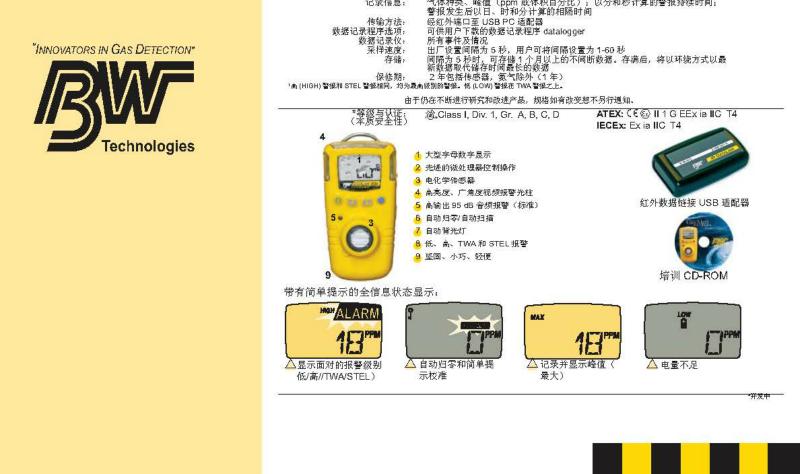 BW GAXT-P-DL便攜式單一磷化氫檢測(cè)儀圖片4