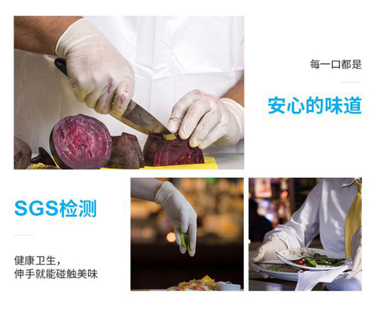 施?？礔890一次性無(wú)粉非滅菌橡膠檢查手套圖片6