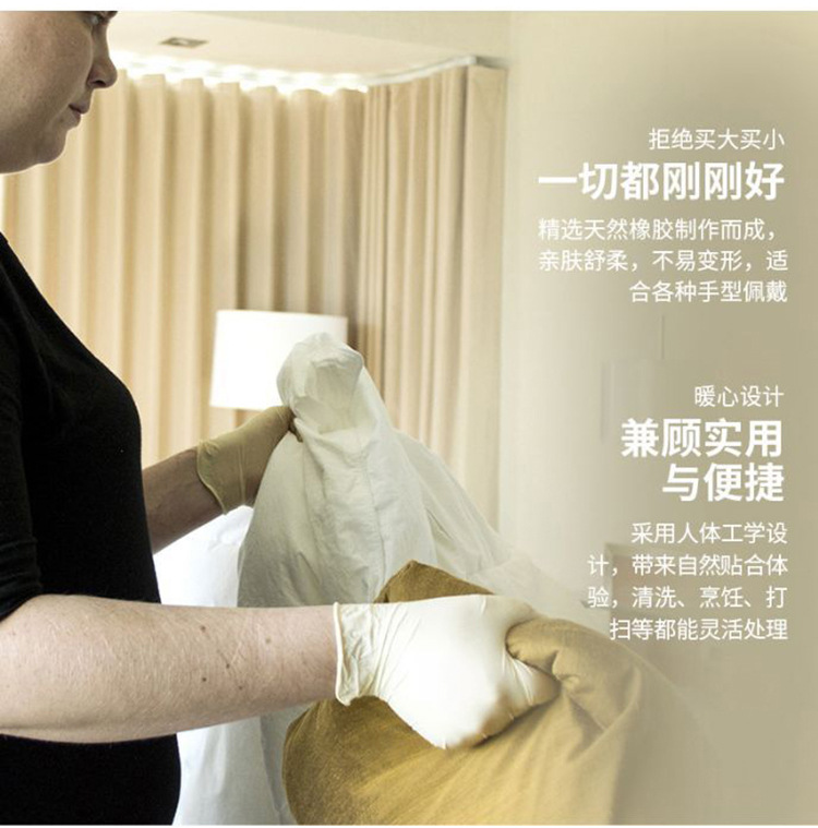 施?？礔890一次性無(wú)粉非滅菌橡膠檢查手套圖片7