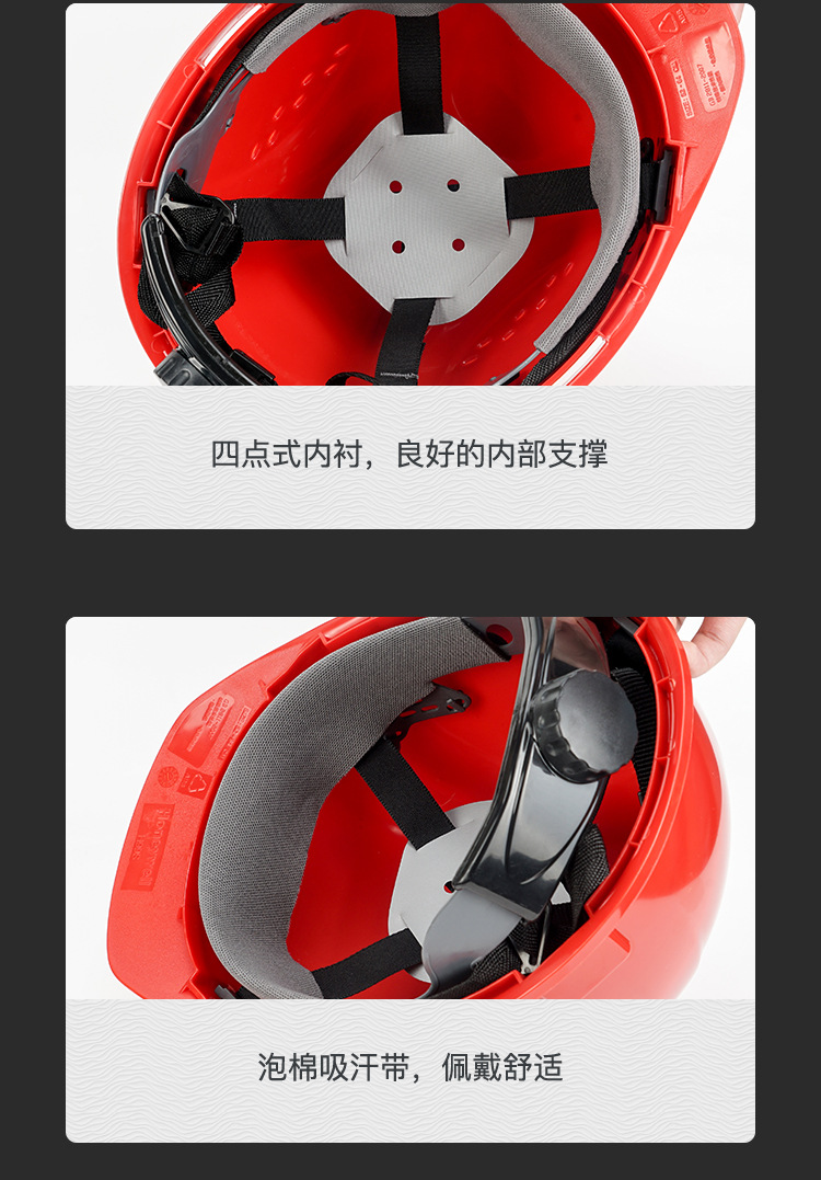 霍尼韋爾H99BA115S ABS紅色安全帽 H99S系列帶通風(fēng)孔安全帽16