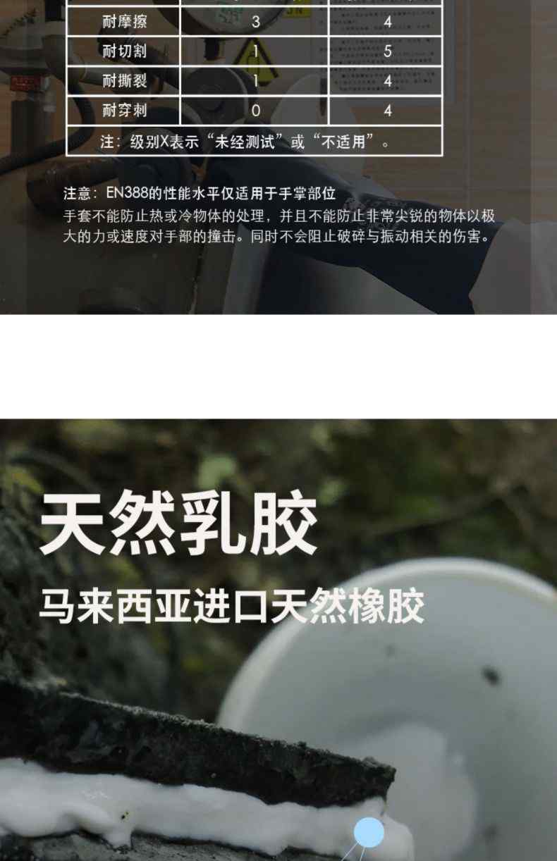 雪蓮20131OR橘色天然乳膠絨里鉆石紋工業(yè)防化手套4.jpg
