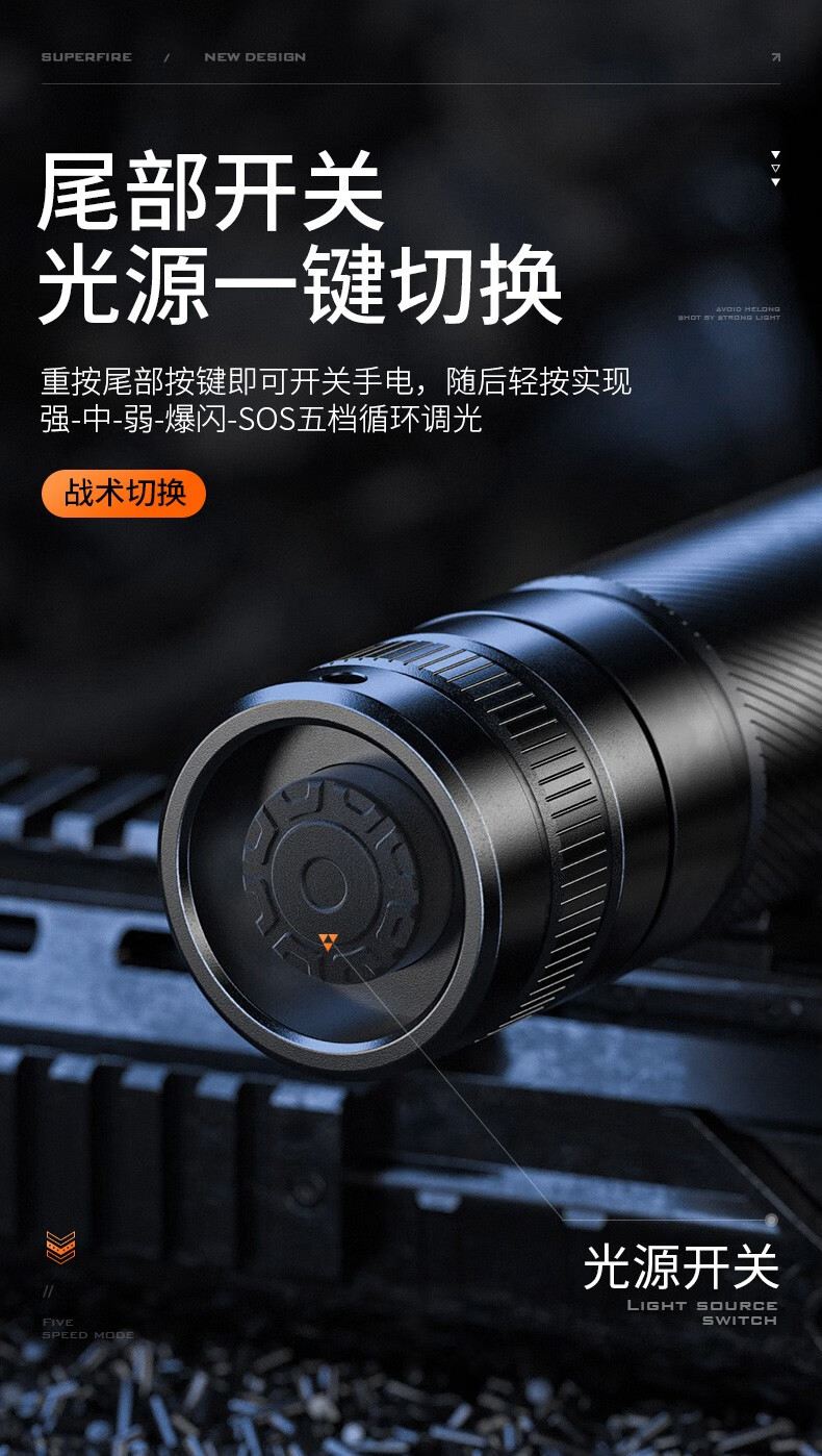 神火S3超亮遠射變焦迷你手電筒6.jpg