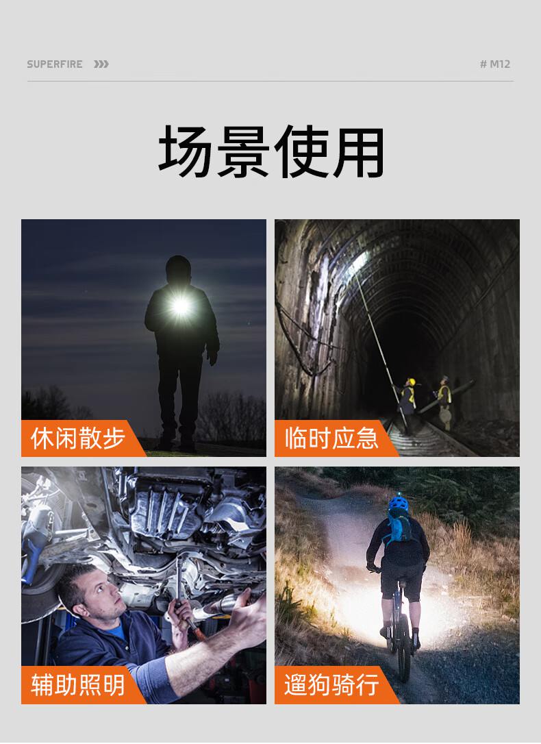 神火M12 NTC溫控保護強光手電筒11.jpg