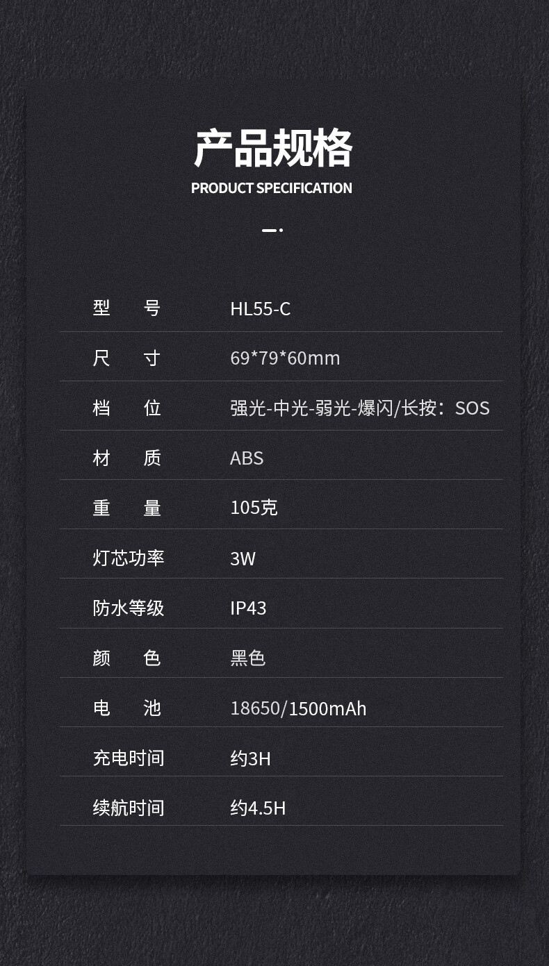 神火HL55-C智能感應(yīng)揮手即亮強光遠射戶外多用頭燈12.jpg