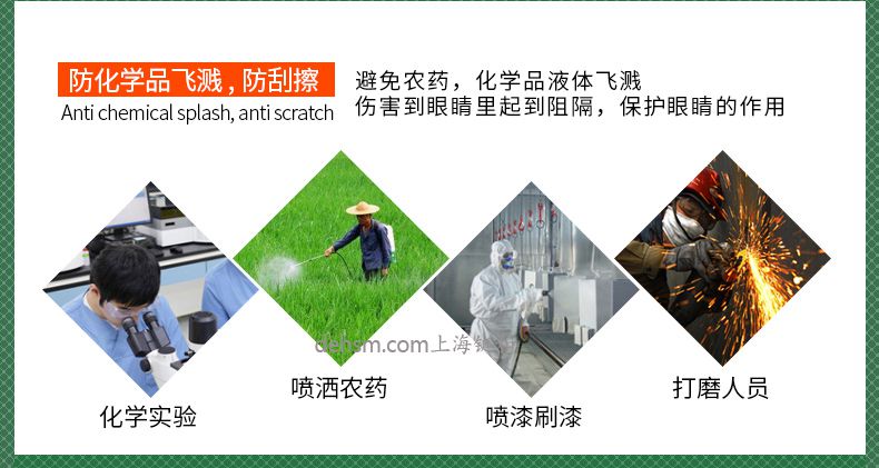 雷克蘭G1510護目鏡防化學品飛濺，防刮擦